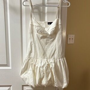 Zara Ivory Textured Dress